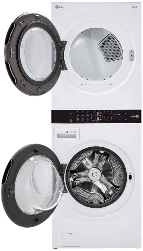LG WKE100HWA WashTower Stacked Smart Laundry Center 4.5 Cu.Ft. Front Load - Image 2