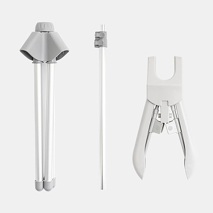 Handheld Garment Steamer Rack, Steamer Hanger Stand, Telescopic Foldable - Image 6
