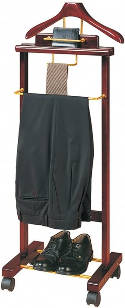 Premium Wooden Suit Valet Stand by Unknown