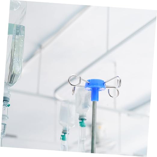 PRETYZOOM Stainless Steel Infusion Stand Hook Vertical Drip Rack Accessory - Image 2