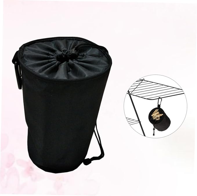 Drawstring Peg Bag Height Clothespins Organizer - Image 3