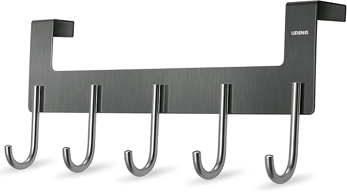 Over Door Hanger, Metal Over The Door Hook Rack by UDENIS