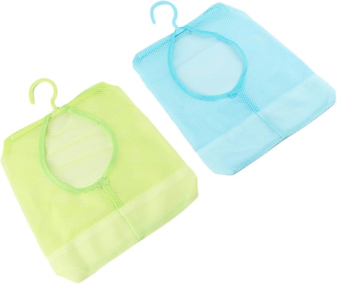 2pcs Multi-Purpose Mesh Clothesline Storage Bag by HOMOCONO