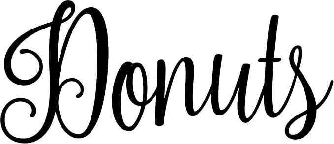 Donuts 4.5w x 2h Label | Kitchen Pantry Organization | Die Cut Vinyl Decal | by MinglewoodTrading