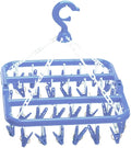 Strong Steel Spring 360-degree Rotating Hook Foldable Sock Drying Rack Random by SOESFOUFU