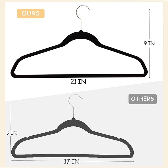 Urby Extra Wide Hangers for Plus Size Clothes, Ganchos para Colgar Ropa - Image 3