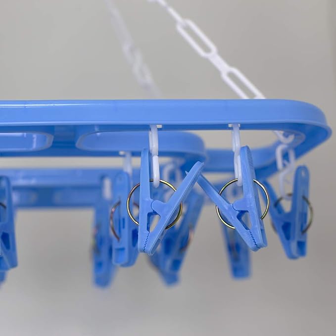 Home Basics 20 Hook Hanging Clothing Drying Rack, Rotates 360 Degrees, Indoor - Image 2