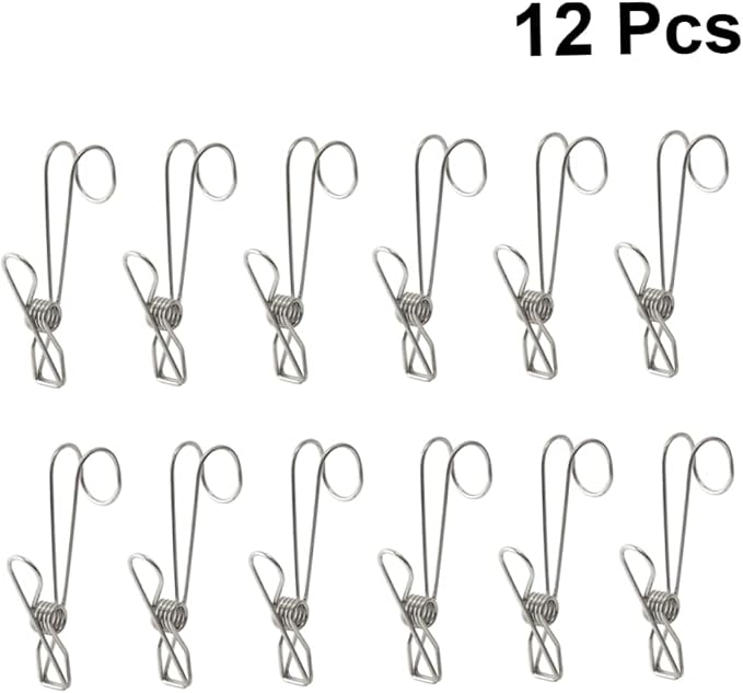 Luxshiny 12pcs Stainless Steel Hanger Hooks - Image 8