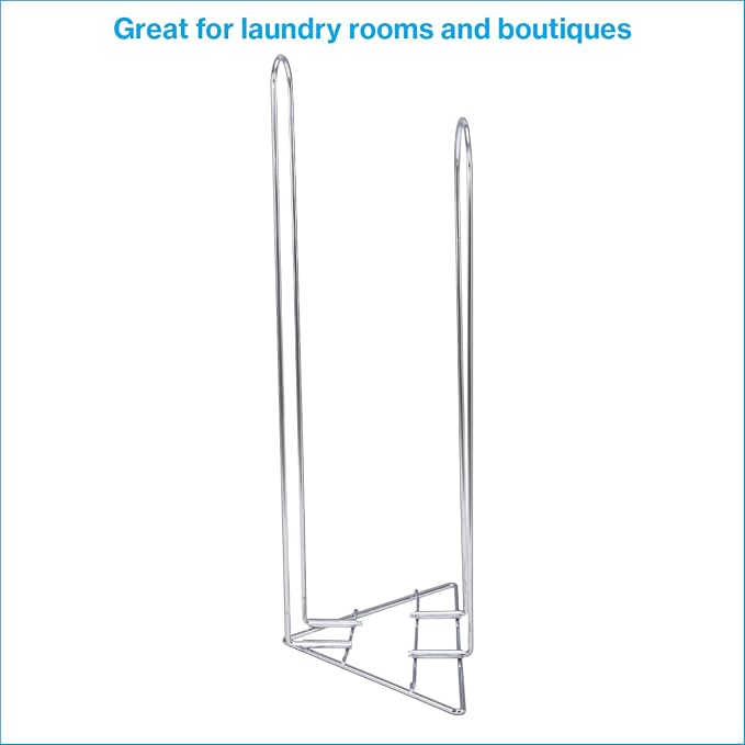 SSWBasics Chrome Clothing Hanger Holder – Lightweight and Portable Laundry Room - Image 2