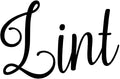 Lint 3w x 2h Label | Laundry Room Organization | Die Cut Vinyl Decal | Black by MinglewoodTrading