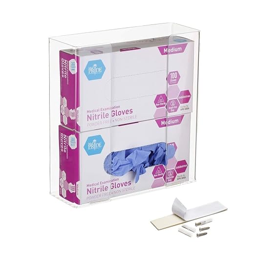 AdirMed VivaEssentials Double Glove Box Holder, Wall Mount or Free Standing by AdirMed