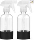 2 Pack Glass Spray Bottles 8 oz, Empty Refillable Containers by Worldgsb
