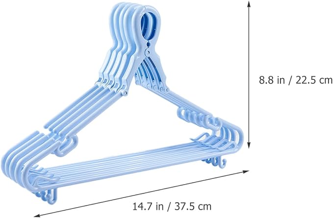 BESPORTBLE Windproof Plastic Clothes Hangers Set of 5 - Image 2