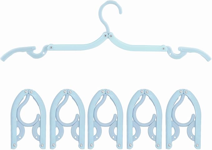 6PCS Portable Folding Clothes Hangers Clothes Drying Rack by Daixers