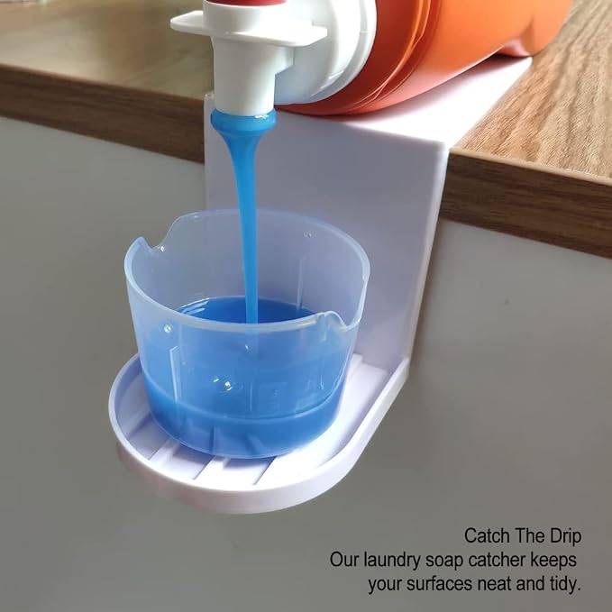 2 Pack Laundry Detergent Holder Detergent Cup Holder Drip Catcher Soap Tray - Image 2