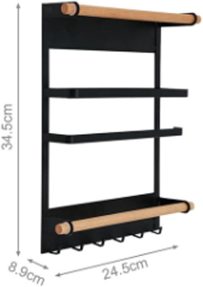 Magnet Fridge Shelf Paper Towel Roll Holder Household Decorative Storage Rack - Image 6