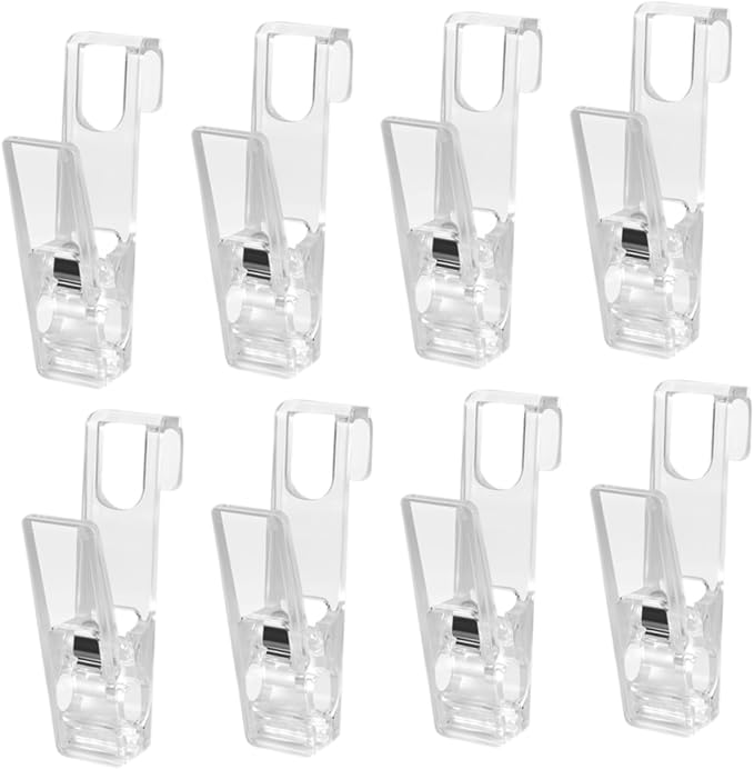 NUOBESTY 40pcs Windproof Laundry Clips Multi-Functional Transparent Clothespins - Image 6