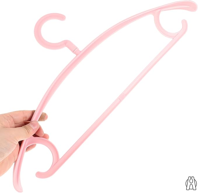 Housoutil Wide Thick Plastic Coat Hangers 10pcs Set Non-Slip Solid Rotatable - Image 4