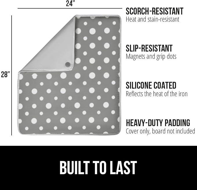 GORILLA GRIP Ironing Mat, Portable Iron Pad, Magnetic Cover - Image 2