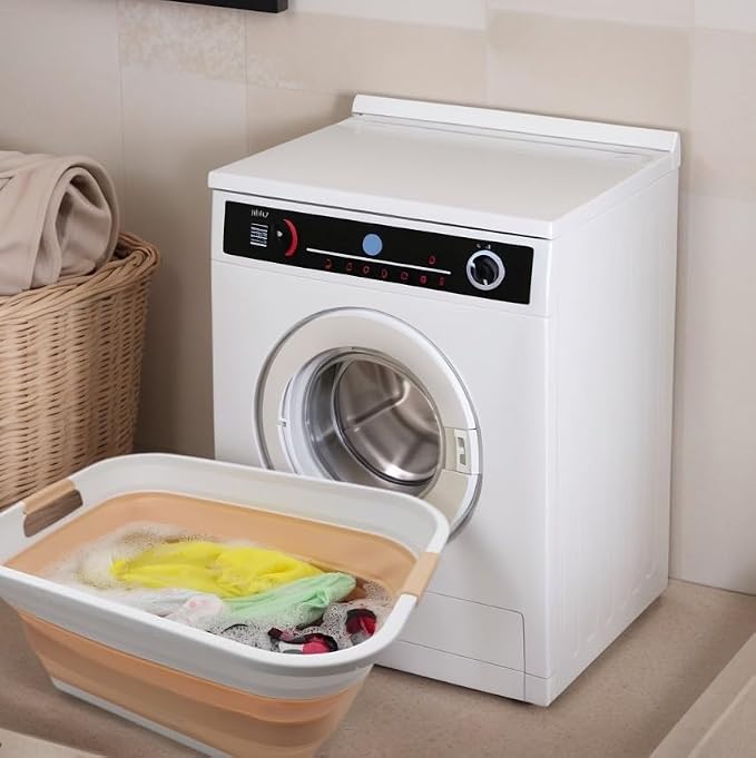 SAMMART 41L Collapsible Plastic Laundry Basket-Foldable Pop Up Storage - Image 2