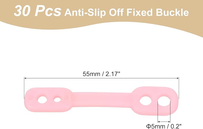uxcell 30Pcs Clothes Hanger Windproof Plastic Strip Hook, Anti-Slip Off - Image 2