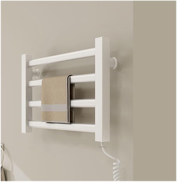Energy-Saving Small Towel Warmer 4-Bar Heated Drying Rack Wall-Mounted Heated by Unknown