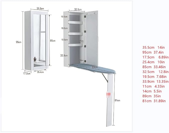 CNCEST Wall Mounted Ironing Board - Image 7