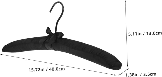 PRETYZOOM 5pcs Non-Slip Satin Padded Hangers - Image 2