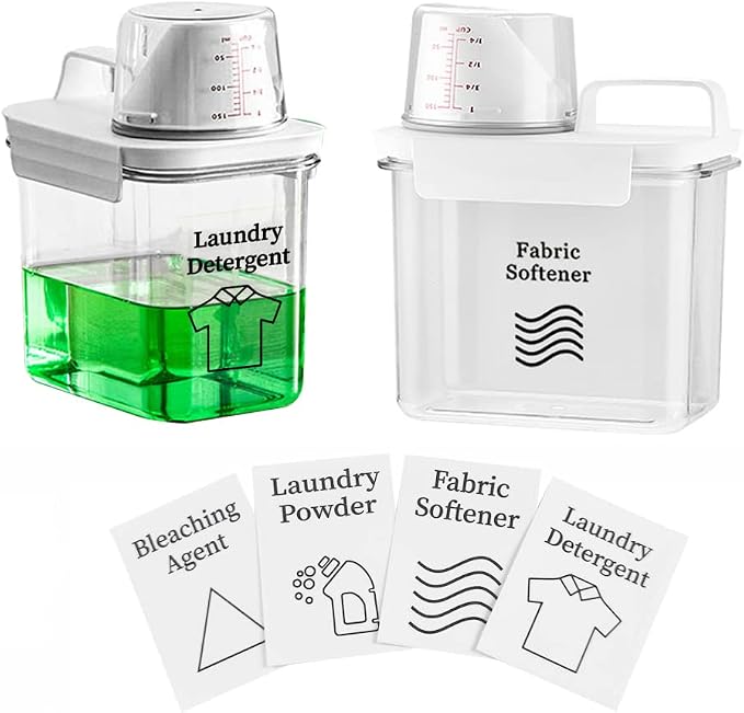 Laundry Detergent Dispenser for Laundry Room Organization and Storage, 37 Oz by Environmentallyfriendly