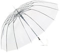 Clear Golf Umbrella Transparent Auto Open Stick Umbrella by Unknown