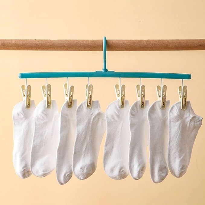 gofidin 2 Pack Drying Sock Rack Windproof Clothes Rack Multi Clip Dormitory - Image 7