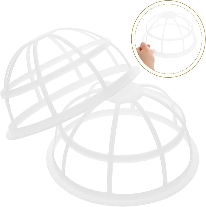 Alipis 2pcs Plastic Hat Cage for Washing Machine Baseball Cap Protector Inner - Image 9