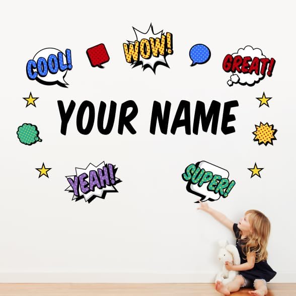 Oliver's Labels Premium Personalized Life Sized Wall Decal by Oliver%27s+Labels