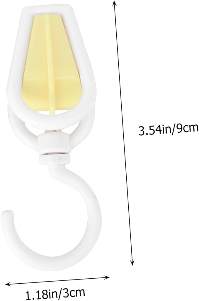 DECHOUS 10pcs Swivel Laundry Hooks Plastic Hanger Clips - Image 2