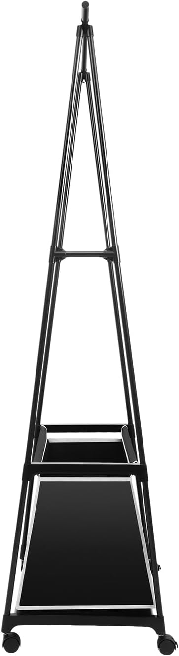 Laundry Cart with Clothes Rack Laundry Basket with Hanging Rack Clothing Rack - Image 7