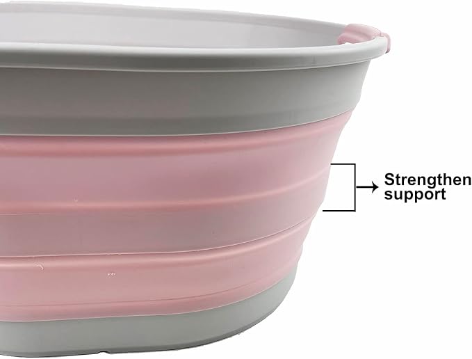 SAMMART 23L Set of 2 Collapsible Plastic Laundry Basket - Image 4