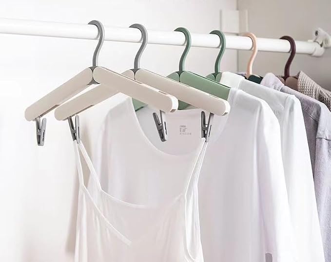 4 Pack Travel Hangers, Foldable Hangers, - Image 7