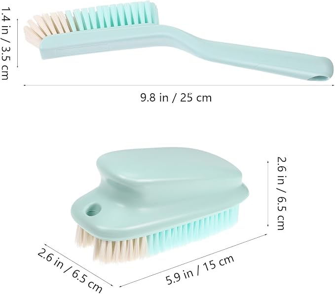 Multipurpose Shoe Cleaning Brush and Laundry Scrubber Set, and Stain Removal - Image 2
