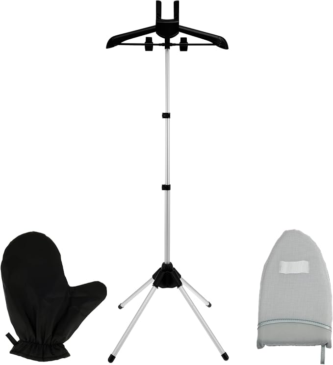 Steamer Stand for Clothes, Foldable Rotatable Garment Hanger for Steaming by Unknown
