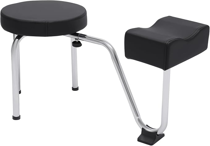 Pedicure Stool with Footrest, Height Adjustable Nail Pedicure Stool Leg Rest by JUOPTGJ
