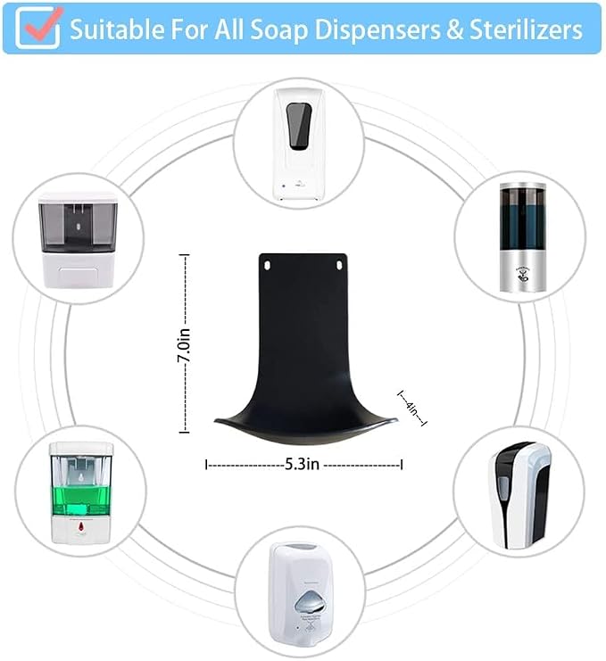 10 Pcs Drip Tray for Wall Mounted Soap Dispenser, Prevent Dripping and Spraying - Image 4
