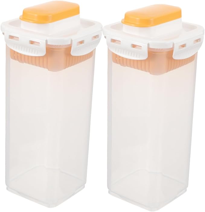 2pcs Sealed Laundry Powder Storage Box Lid Detergent Organizer by OFFSCH