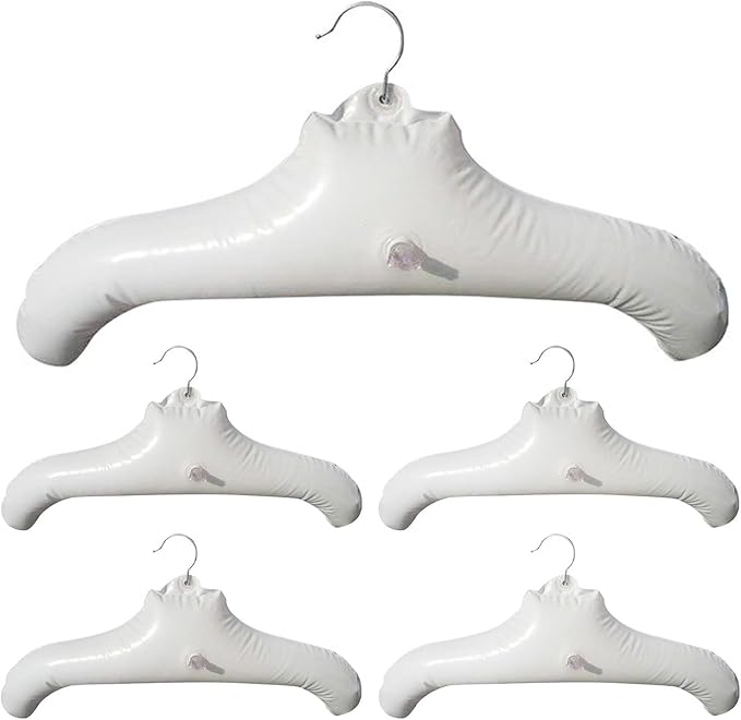 5pcs Inflatable Hanger Travel, Portable Folding Clothes Drying Rack by Bntyok