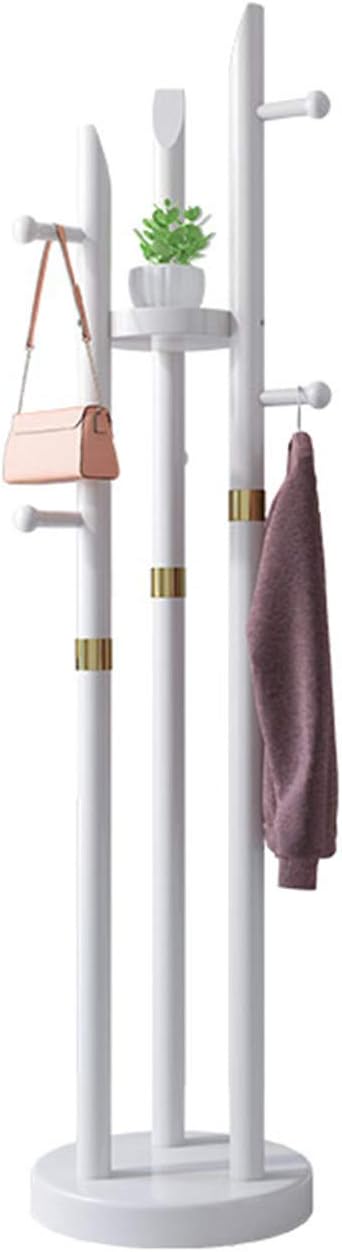 Mlaea Wood Coat Stand Rack, Floor-Standing Coat Rail by Unknown