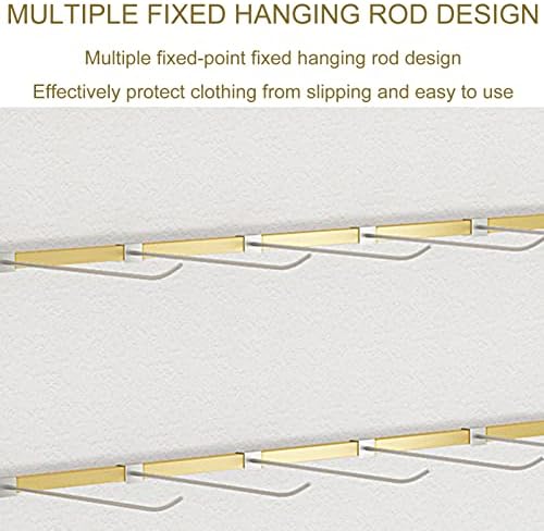 Retail Garment Rack Modern Clothes Hanging Bar, Boutique Sock Organizer Rail - Image 6