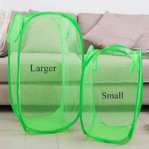 Extra Large Pop Up Mesh Hampers Collapsible Tall Nursery Laundry Basket - Image 3