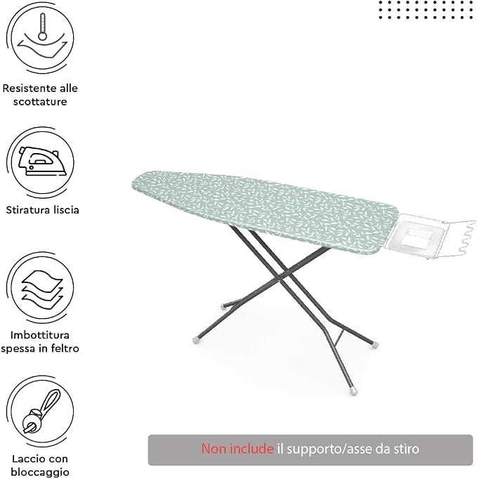 Encasa XO Ironing Board Cover and Pad 54"x18" - Image 3
