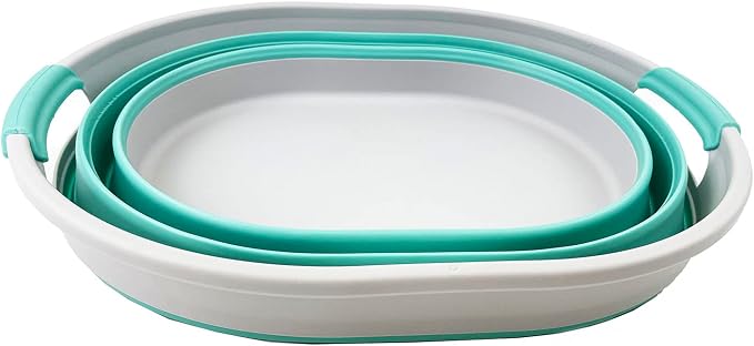SAMMART 23L Collapsible Plastic Laundry Basket - Image 2