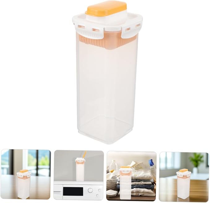 2pcs Sealed Laundry Powder Storage Box Lid Detergent Organizer - Image 7