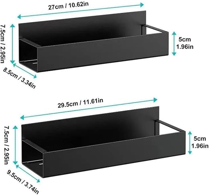 2pcs Magnetic Storage Shelf Household Kitchen Refrigerator Washing Machine Side - Image 3